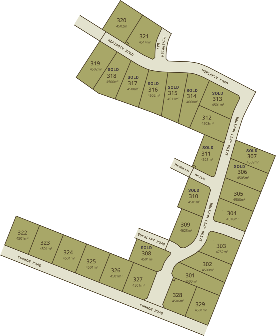 Berthon Park Land for Sale in Inverleigh, Victoria